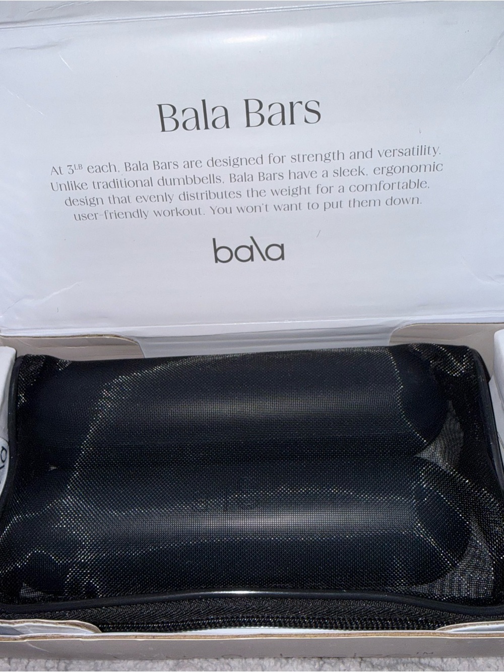 Bala Bars Grey 3lb Each - Picture 3 of 3